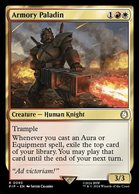 Armory Paladin, Magic card PIP 93 — Fallout set