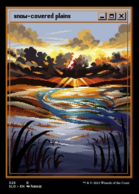 Snow-Covered Plains, Magic card SLD 325 — Secret Lair Drop set