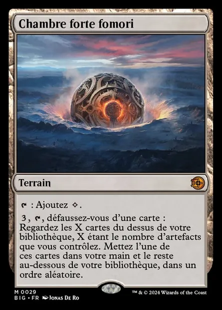 Chambre forte fomori, carte Magic BIG 29 — extension The Big Score