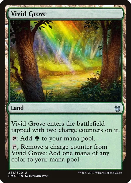 Vivid Grove, Magic card CMA 281 — Commander Anthology set
