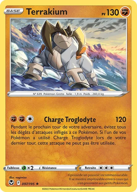 Terrakium, carte Pokémon SIT 097 — extension Tempête Argentée