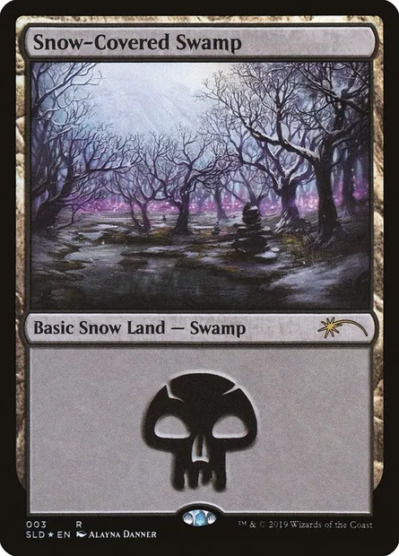 Marais enneigé, carte Magic SLD 3 — extension Secret Lair Drop