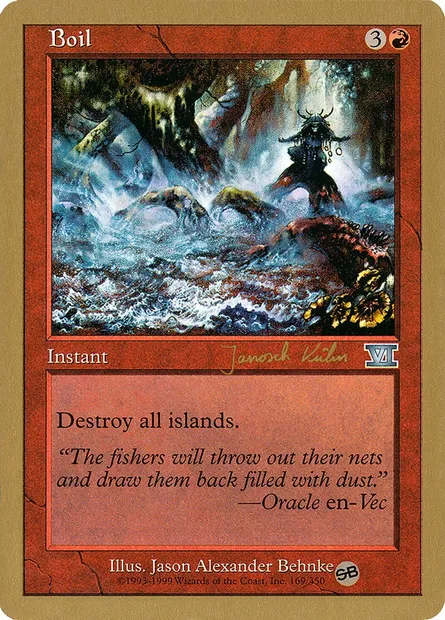 Boil, Magic card WC00 jk169sb — World Championship Decks 2000 set