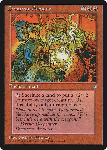 Dwarven Armory, Magic card ICE 182 — Ice Age set
