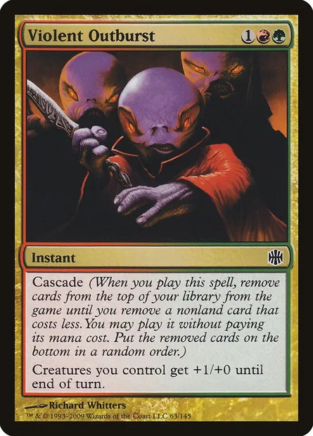 Violent Outburst, Magic card ARB 63 — Alara Reborn set