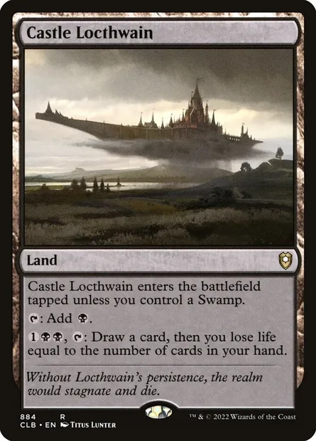 Castle Locthwain, Magic card CLB 884 — Commander Legends: Battle for Baldur's Gate set