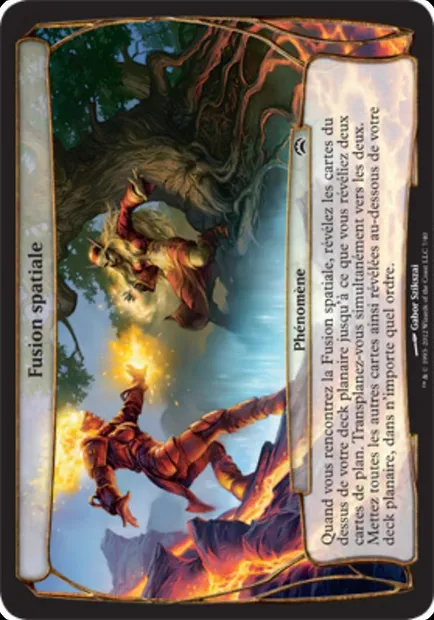 Fusion spatiale, carte Magic OPC2 7 — extension Planechase 2012 Planes