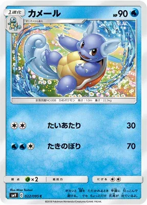 Wartortle, Pokémon card SM9 022 — Tag Bolt set