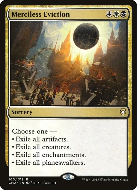 Expulsion impitoyable, carte Magic CM2 160 — extension Commander Anthology Volume II