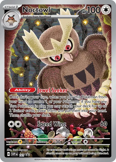 Noctowl, Pokémon card PR-SV 141 — SVP Black Star Promos set