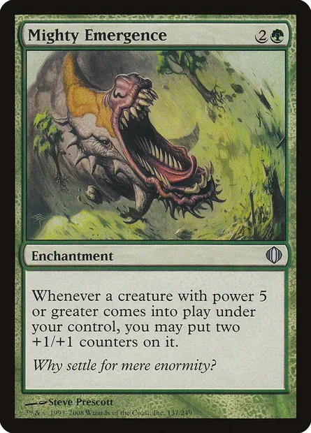 Mighty Emergence, Magic card ALA 137 — Shards of Alara set