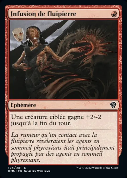 Infusion de fluipierre, carte Magic DMU 124 — extension Dominaria Uni