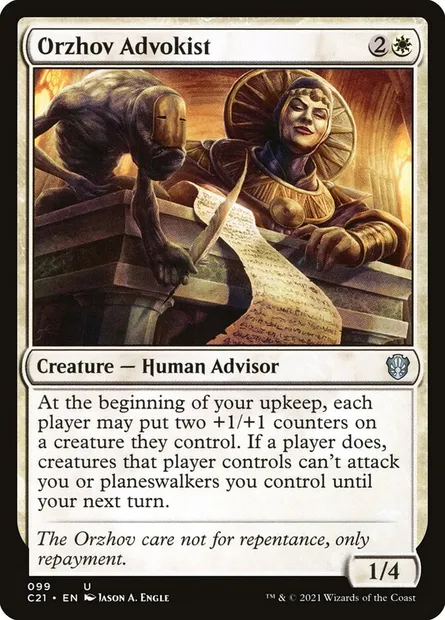 Orzhov Advokist, Magic card C21 99 — Commander 2021 set