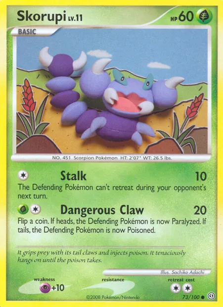 Rapion, carte Pokémon SF 73 — extension Tempête