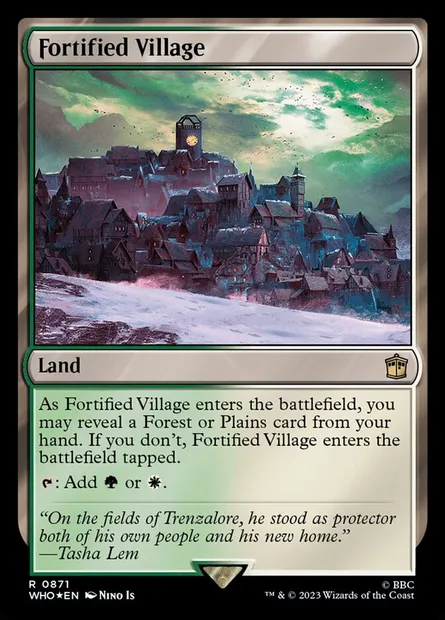 Fortified Village, Magic card WHO 871 — Doctor Who set