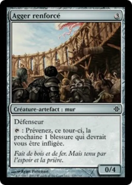 Agger renforcé, carte Magic ROE 223 — extension L'ascension des Eldrazi