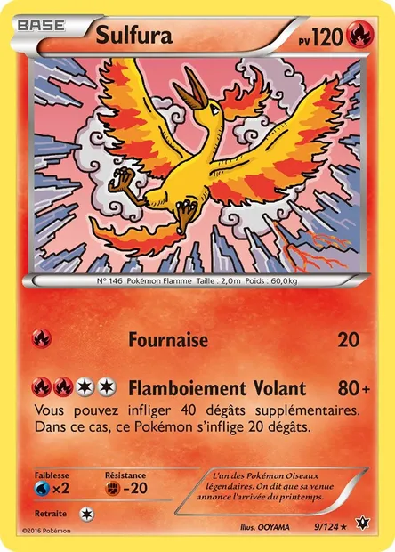 Sulfura, carte Pokémon FCO 9 — extension Impact des Destins