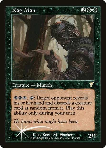 Rag Man, Magic card 7ED 156★ — Seventh Edition set