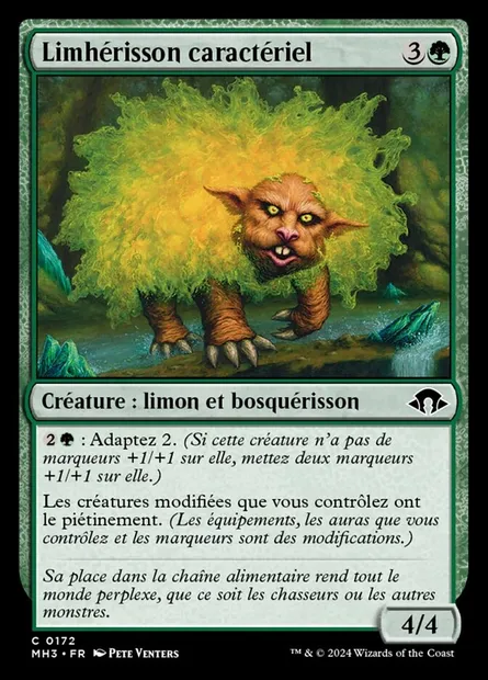 Limhérisson caractériel, carte Magic MH3 172 — extension Modern Horizons 3