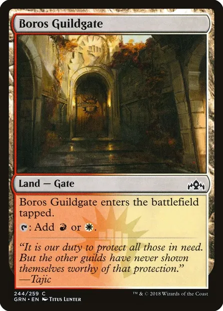 Boros Guildgate, Magic card GRN 244 — Guilds of Ravnica set