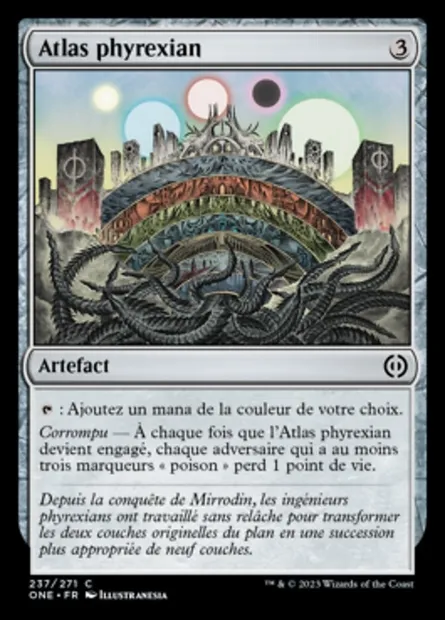 Atlas phyrexian, carte Magic ONE 237 — extension Tous Phyrexians