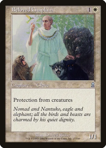 Beloved Chaplain, Magic card ODY 11 — Odyssey set