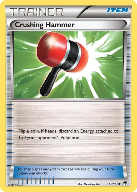 Crushing Hammer, Pokémon card GEN 60 — Generations set