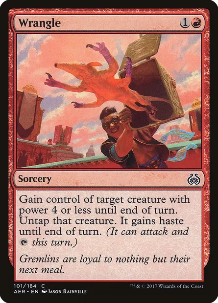 Wrangle, Magic card AER 101† — Aether Revolt set