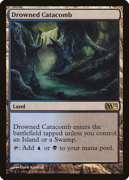 Drowned Catacomb, Magic card M12 226 — Magic 2012 set
