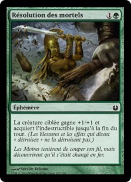 Résolution des mortels, carte Magic BNG 127 — extension Créations divines