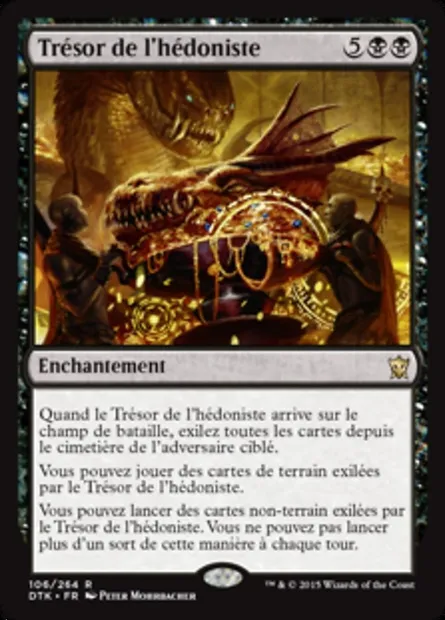 Trésor de l'hédoniste, carte Magic DTK 106 — extension Les Dragons de Tarkir