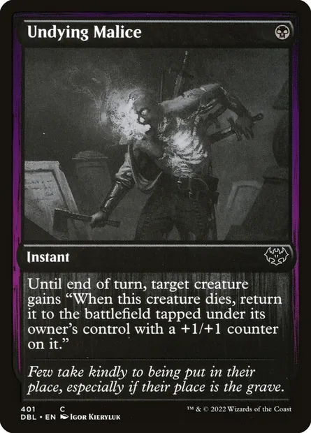 Undying Malice, Magic card DBL 401 — Innistrad: Double Feature set
