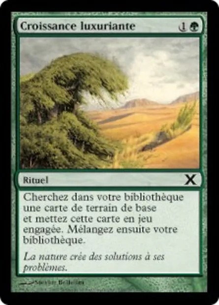 Croissance luxuriante, carte Magic 10E 288 — extension Dixième édition