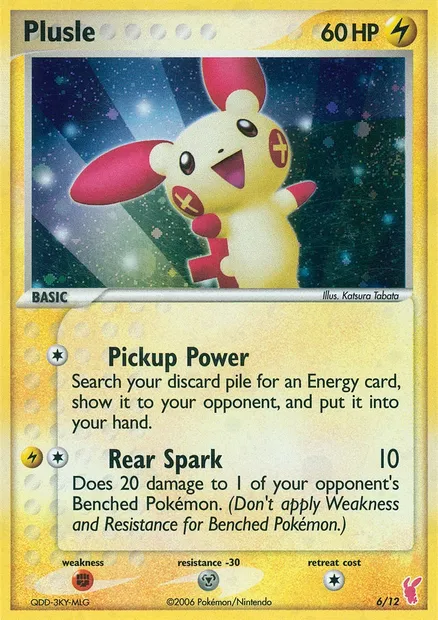 Plusle, Pokémon card TK2P 006 — EX Trainer Kit 2 (Plusle) set