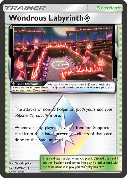 Wondrous Labyrinth ◇, Pokémon card TEU 158 — Team Up set