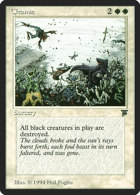 Cleanse, carte Magic LEG 5 — extension Legends
