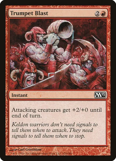 Trumpet Blast, Magic card M13 152 — Magic 2013 set