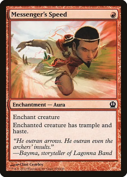 Messenger's Speed, Magic card THS 129 — Theros set