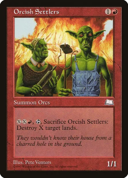 Colons orques, carte Magic WTH 112 — extension Aquilon