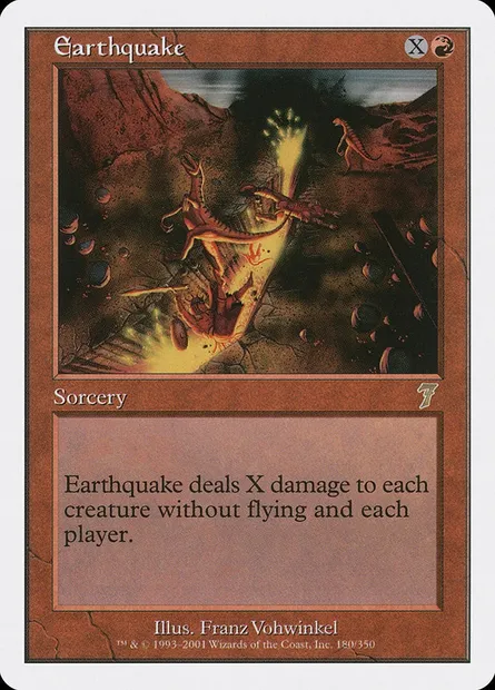 Earthquake, Magic card 7ED 180 — Seventh Edition set
