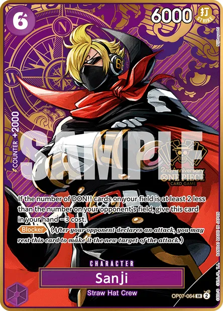 Sanji, carte One Piece OP07-064 — extension 500 YEARS IN THE FUTURE
