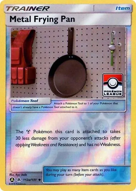 Poêle Métal, carte Pokémon LGP 112a-4 — extension League Promos