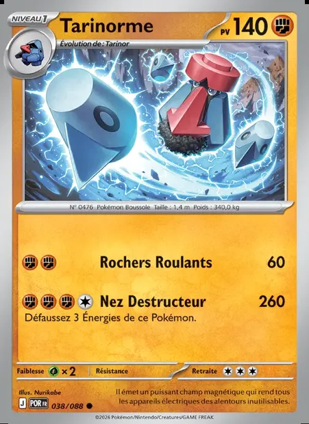 Tarinorme, carte Pokémon POR 038 — extension Équilibre Parfait