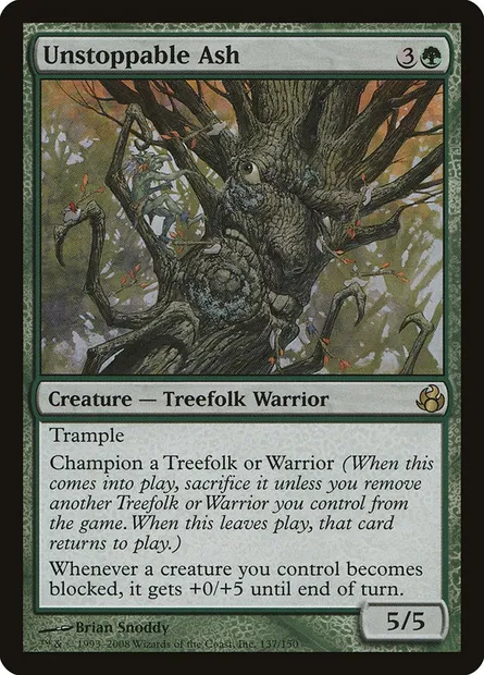 Unstoppable Ash, Magic card MOR 137 — Morningtide set