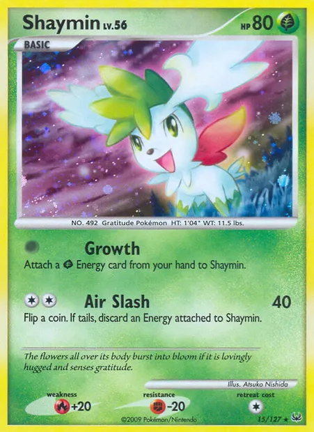 Shaymin, Pokémon card PL 15 — Platinum set