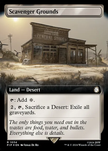Scavenger Grounds, Magic card PIP 1034 — Fallout set