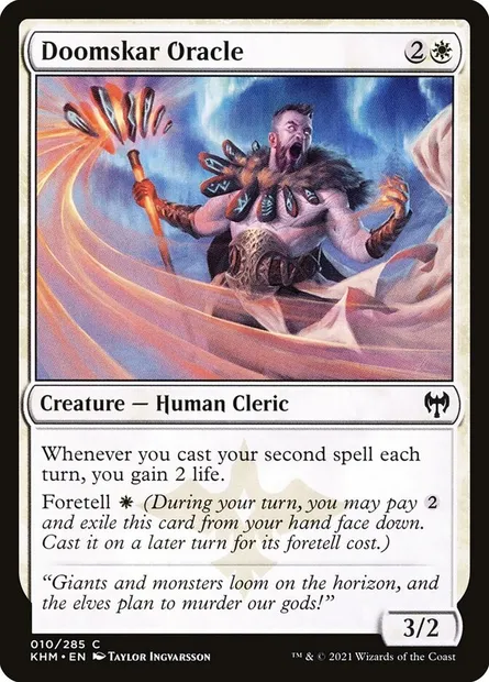 Doomskar Oracle, Magic card KHM 10 — Kaldheim set