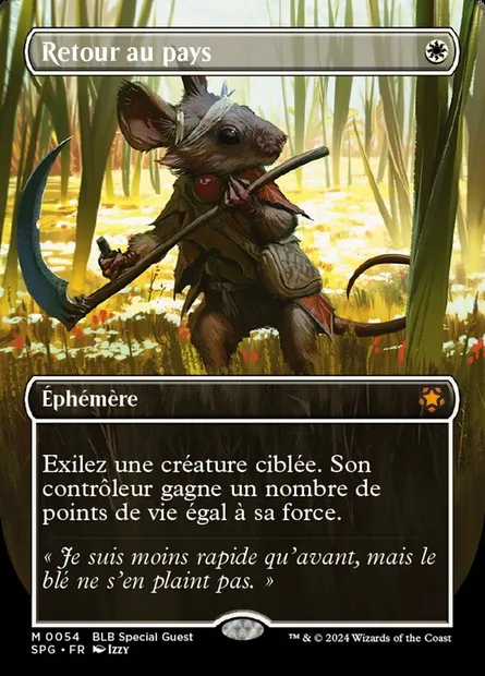 Retour au pays, carte Magic SPG 54 — extension Special Guests