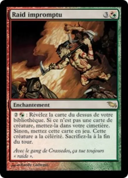 Raid impromptu, carte Magic SHM 209 — extension Sombrelande