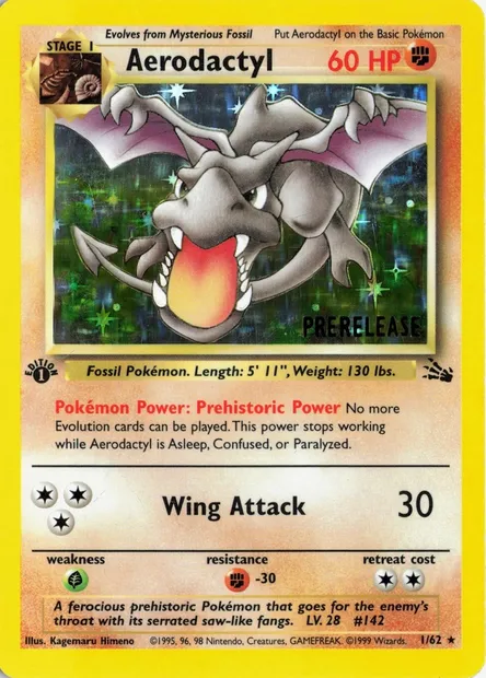 Aerodactyl, Pokémon card PR 001-3 — Assorted Promos set